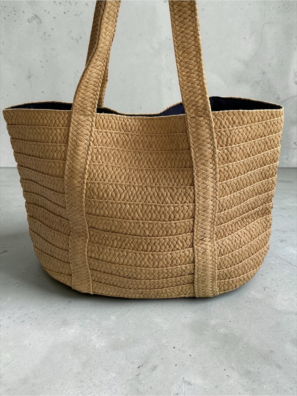 Draper James Everyday Straw Tote Bag Woven Market Beach Tote